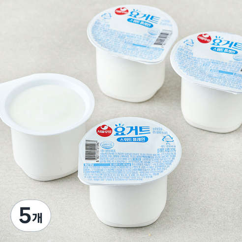 서울우유 요거트 스위트플레인 4개입, 340g, 5개