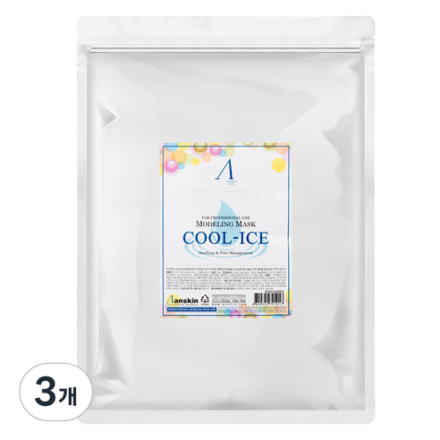 안스킨 오리지날 쿨 아이스 모델링팩 1kg, 3개, 1개입