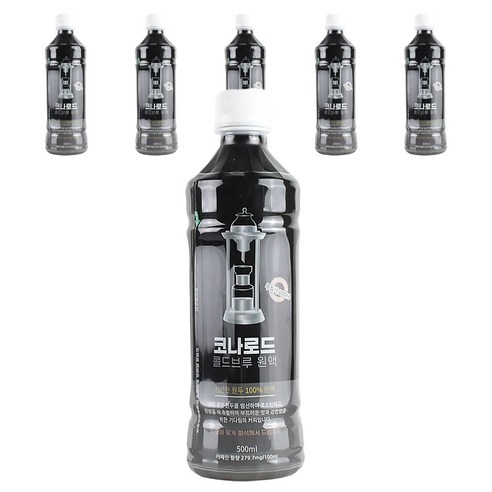 코나로드 콜롬비아 수프리모 더치커피 콜드브루, 500ml, 1개입, 6개