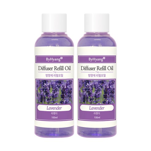 바이향 디퓨저 리필 오일 2p, 라벤더, 100ml