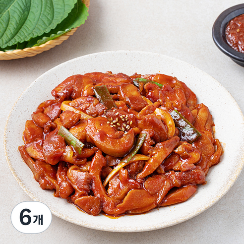 한입 쏙 춘천식 닭갈비, 600g, 6개