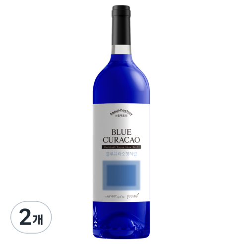 서울팩토리 블루큐라소향시럽, 700ml, 2개
