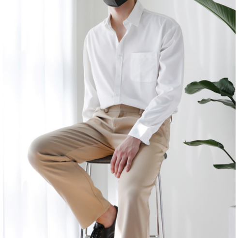 세련되고 실용적인 해리슨 남성용 링클프리 베이직 셔츠