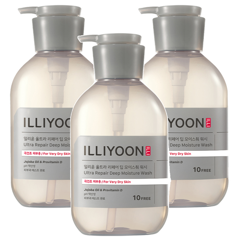 일리윤 울트라 리페어 딥 모이스춰 바디워시, 500ml, 3개