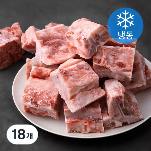 국제식품 국내산 돈등뼈 감자탕용 3~5cm (냉동), 1kg, 18개