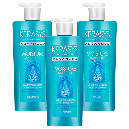 케라시스 어드밴스드 모이스쳐 앰플 헤어트리트먼트, 600ml, 3개