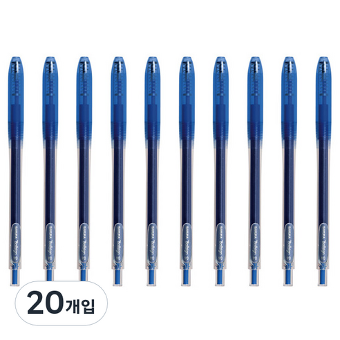 제브라 볼사인 젤잉크펜 0.5mm, 36 블루, 20개입