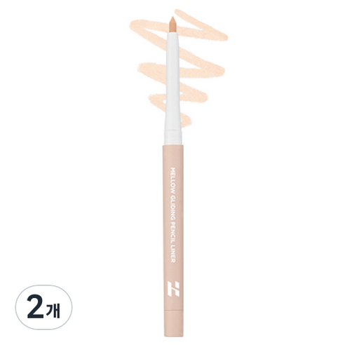 홀리카홀리카 멜로우 글라이딩 펜슬 라이너 0.3g, 07 페탈크렘, 2개