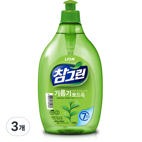 참그린 기름기 뽀드득, 500g, 3개