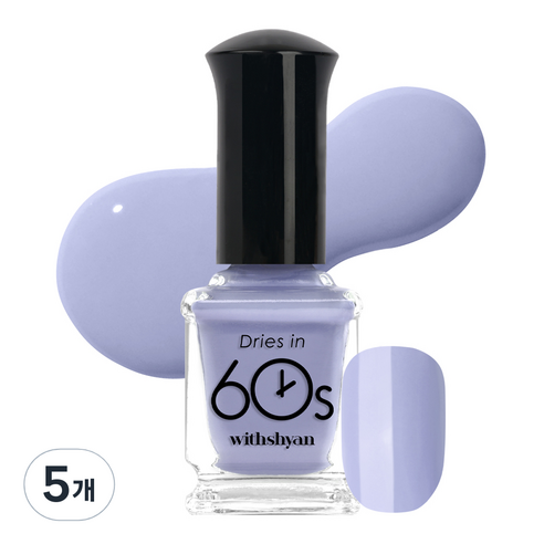 위드샨 60초 매니큐어 9ml, M135 브리즈, 5개
