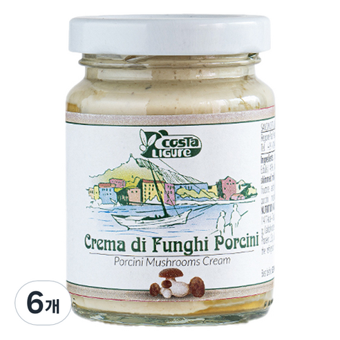 코스타리구레 포르치니 머쉬룸크림, 90g, 6개
