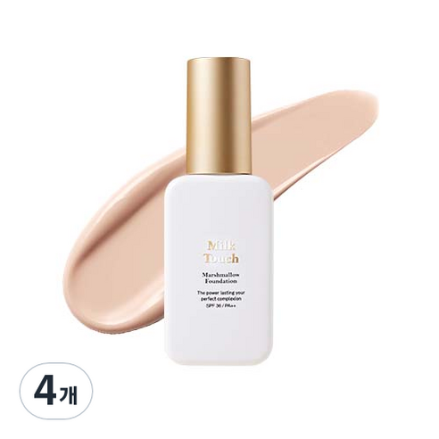 밀크터치 마쉬멜로우 파운데이션 30ml, 21호, 4개