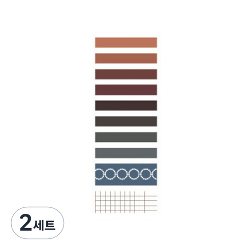 온업 DIY 다이어리 꾸미기 테이프 세트 ST25, 타입2, 2세트