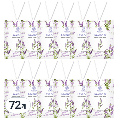 올레비엔 센티드 사쉐 라벤더 본품, 10g, 72개