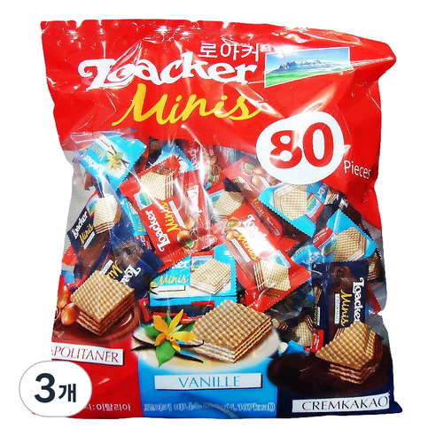 로아커 웨하스 미니스, 800g, 3개