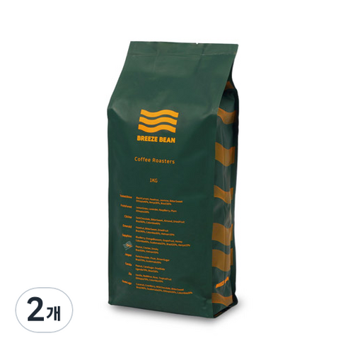 브리즈빈 커피 오닉스, 1kg, 2개, 홀빈(분쇄안함)