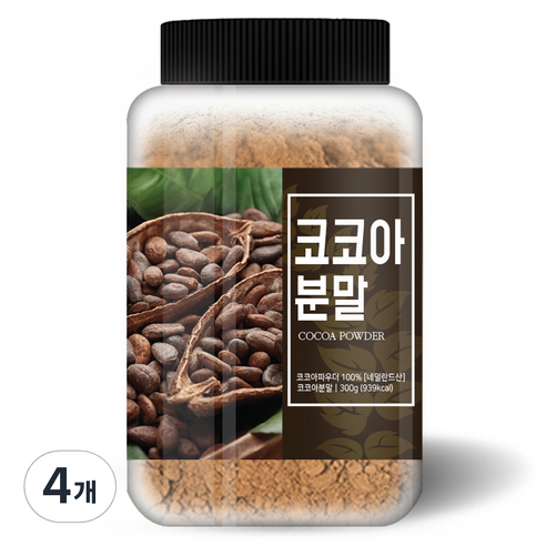 건강스토리 코코아 파우더, 300g, 1개입, 4개