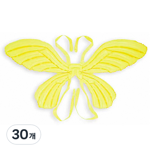 마켓감성 나비날개 풍선, 마카롱 옐로우, 30개