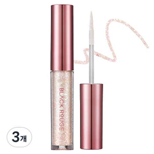 블랙루즈 펄블리 아이 섀도 글리터 2g, 달달한별사탕, 3개