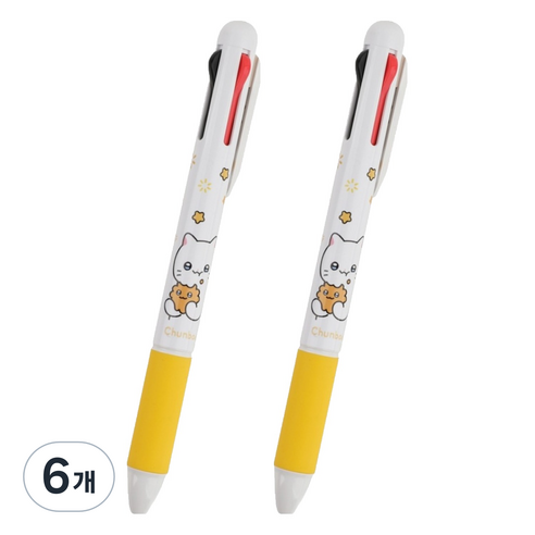 냐한남자 웹툰 멀티펜 4색 0.7mm, 식사춘배, 6개