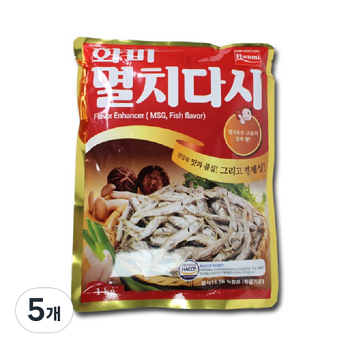 화미 멸치 실속다시, 1kg, 5개