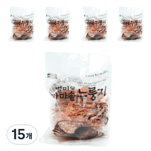 자연담아 별미 가마솥 누룽지, 300g, 15개