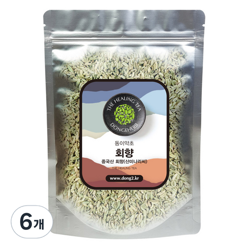 동이약초 중국산 회향, 250g, 6개
