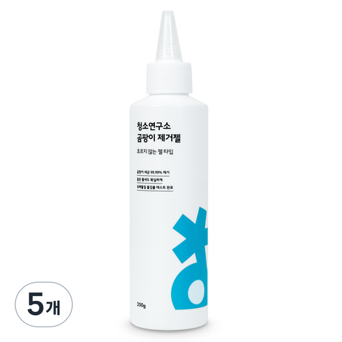 청소연구소 곰팡이 제거젤, 5개, 200g
