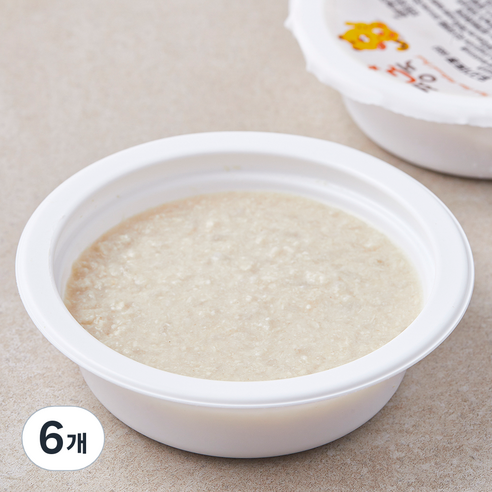 짱죽 닭고기토핑, 닭고기, 100g, 6개