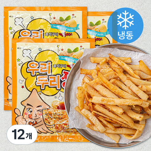 우리두리짱 몸이랑 즉석 땅콩버터 오징어 (냉동), 80g, 12개