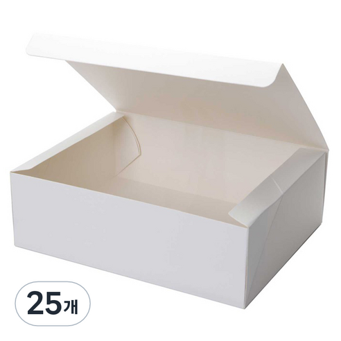 무지 선물상자 5호 27 x 21 x 8.5 cm, 화이트, 25개