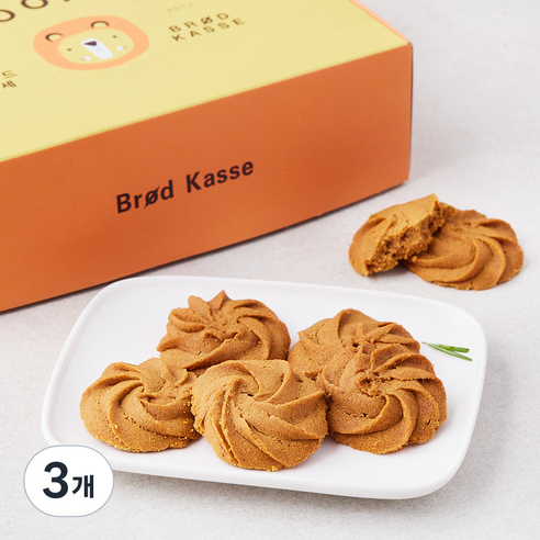 브로드카세 커피 버터쿠키, 180g, 3개