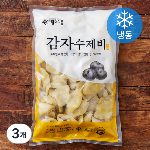 황소식품 감자수제비 (냉동), 1kg, 3개