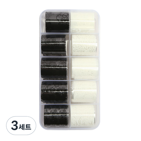 젤로젤로 네일 호일 필름 10종 세트, 2 레이스, 3세트