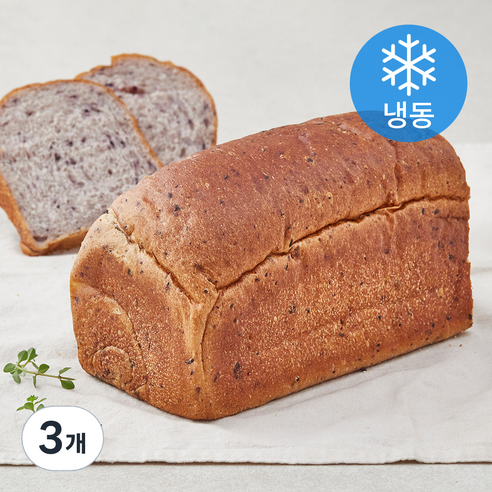 건강한 쌀베이커리 블루베리 쌀식빵 (냉동), 365g, 3개