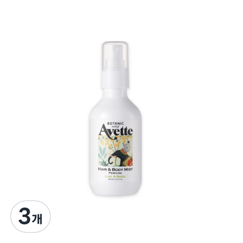 토니모리 아베뜨보타닉 릴리프 퍼퓸 헤어 앤 바디 미스트 라임 앤 바질향, 160ml, 3개