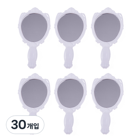 ABM 장미손거울 소, 화이트, 30개