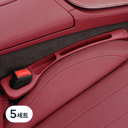 씨티알 자동차 틈새 쿠션 2종 세트, 5세트, 와인
