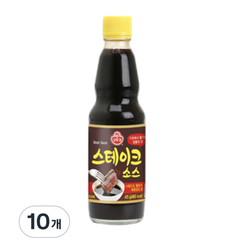 오뚜기 스테이크 소스, 415g, 10개