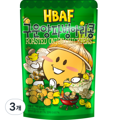 바프 구운양파 병아리콩, 150g, 3개
