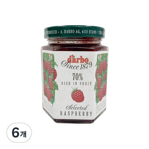다보 라즈베리잼, 200g, 6개
