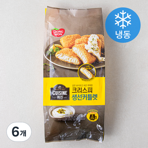 퀴진 생선커틀렛 (냉동), 400g, 6개