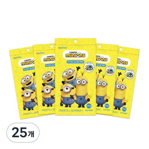 글랜큐어 미니언즈 순수 향기패치 8p, 1g, 25개