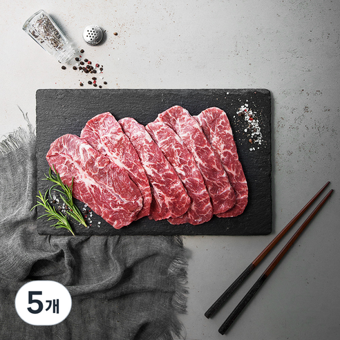 미트엔조이 미국산 프라임 부채살 구이용 (냉장), 400g, 5개