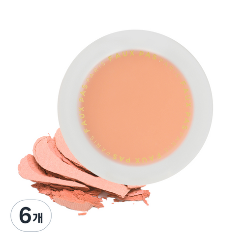 뽀빠파리 와이너리 치크트립 4.5g, 01 스위트 코랄, 6개