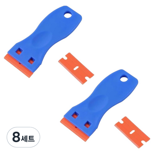 하와잇 스티커 제거기 스크래퍼, 8세트