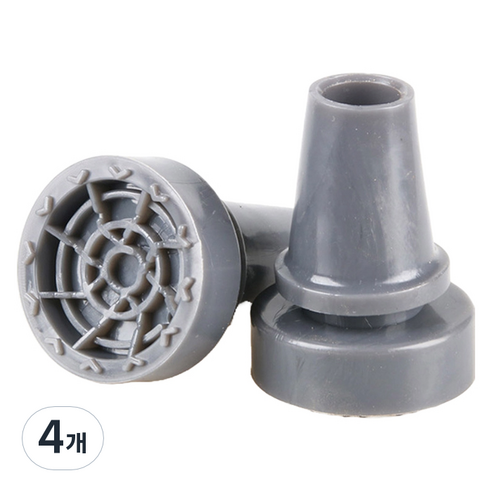 Dr.펠리스제이 목발 지팡이 리필 고무캡 패킹 22mm, C그레이, 4개