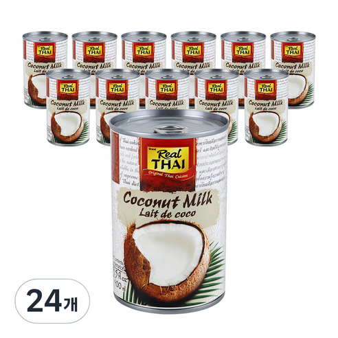 리얼타이 코코넛밀크, 400ml, 24개