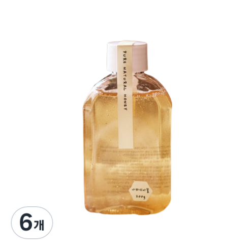 허니라니 자연숙성 아카시아꿀, 6개, 200g