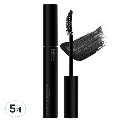 케이트 컬 어웨이킹 마스카라 5.5g, BK-1 블랙, BK-1 블랙, 5개